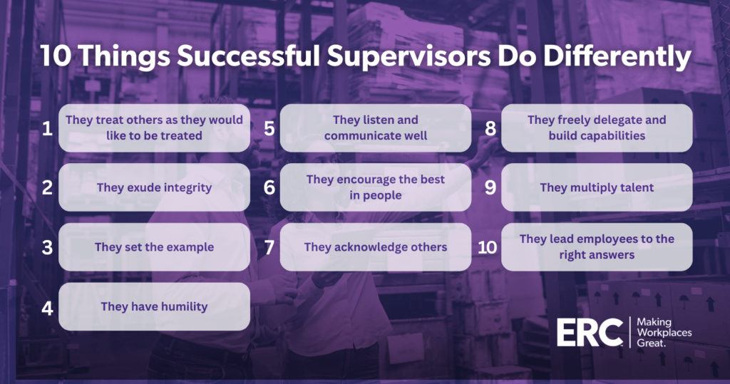 10 Things Successful Supervisors Do Differently